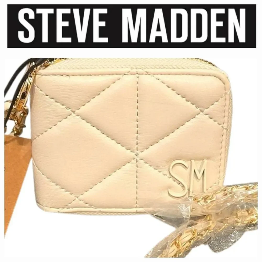 Steve Madden BKitt‎ Quilted Wallet- Vanilla